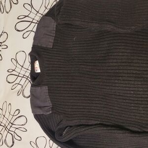 Rothco Black Crewneck Sweater (Tactical Army 100% Wool)